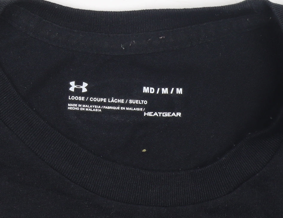 Mens UK Size M Under armour Black T-Shirt