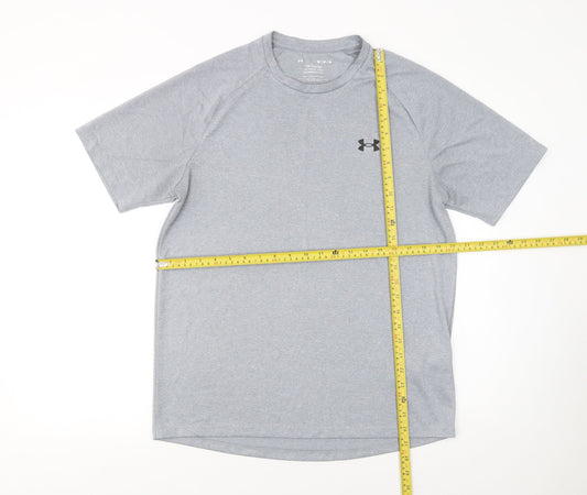 Mens UK Size M Under armour Grey Gym & TrainingRunning & JoggingFootball T-Shirt