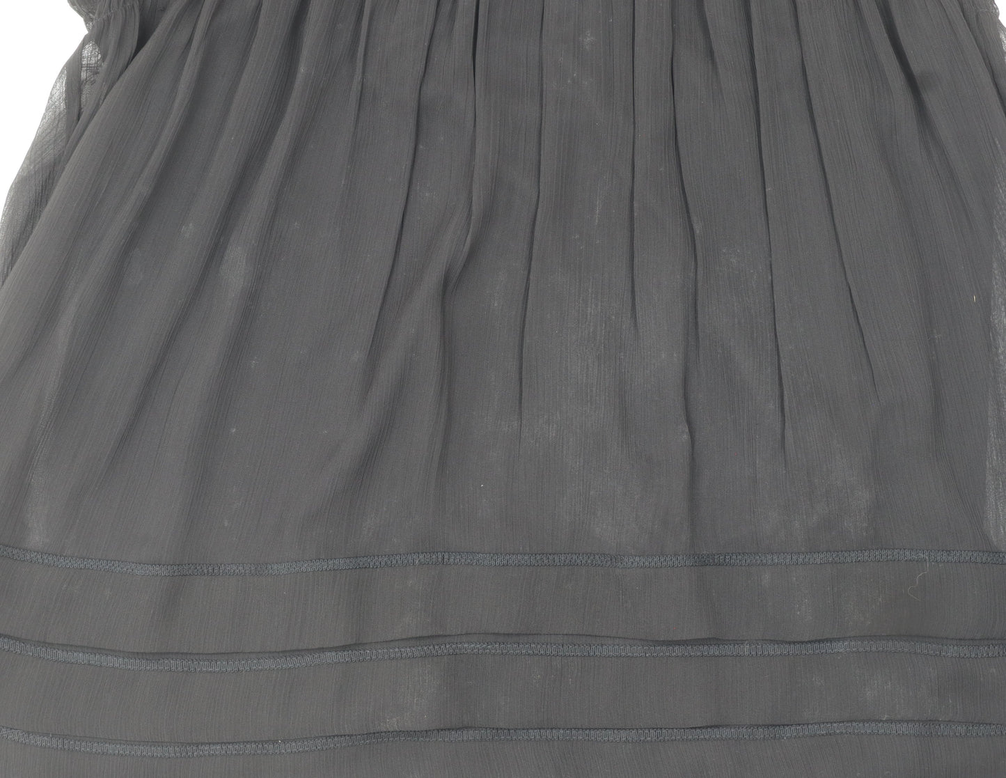 Womens UK Size 10 ECI New York Black Tunic Blouse