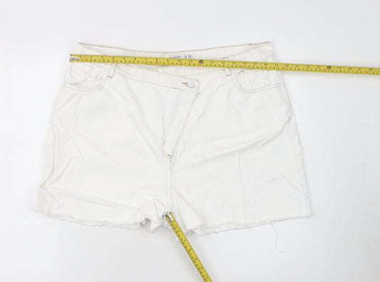 Womens UK Size 18 RE_STYLD Regular Fit Cut-Off Shorts