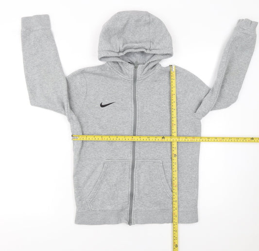 Boys UK Size L Nike Grey Full Zip Hoodie