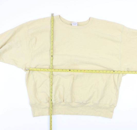 Mens UK Size 2XL Champion Beige Pullover Sweatshirt