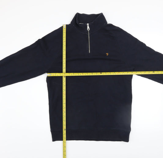 Mens UK Size L Farah Blue Pullover Sweatshirt