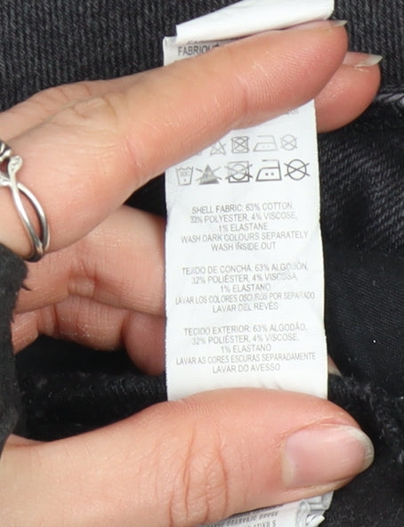 Womens UK Size 8 Denim Co. Slim Fit Skinny Black Jeans