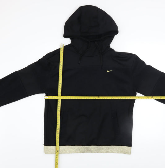 Womens UK Size S Nike Black Pullover Hoodie