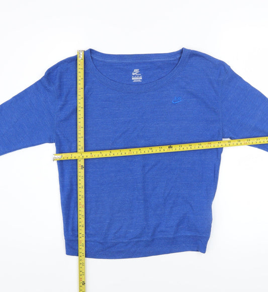 Womens UK Size XS Nike Blue Pullover Sweatshirt