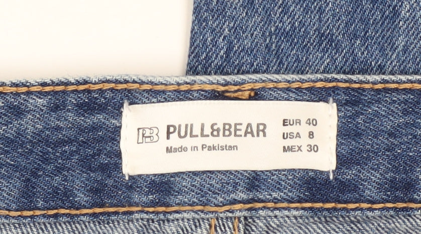Mens UK Size M Pull & Bear Regular Fit Straight Blue Jeans