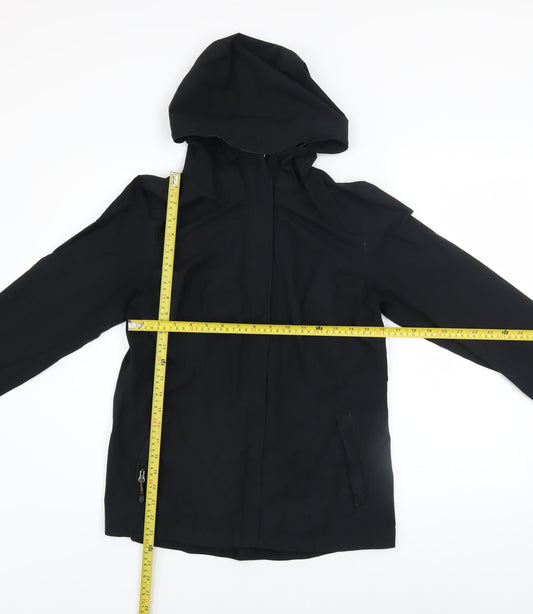 Womens UK Size S 32 Degrees Black Rain Coat