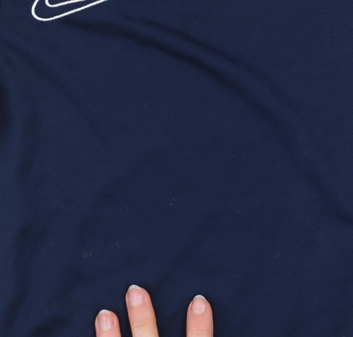 Additional view of Nike boys’ blue dri-fit short sleeve athletic t-shirt, size S
