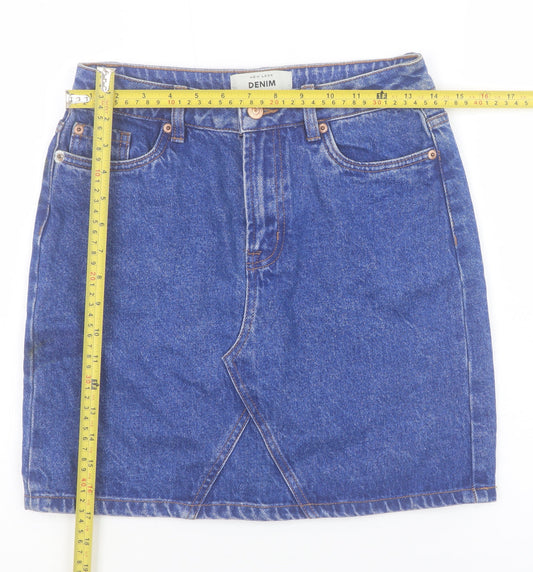 Womens UK Size 8 New Look Straight & Pencil Denim Skirt