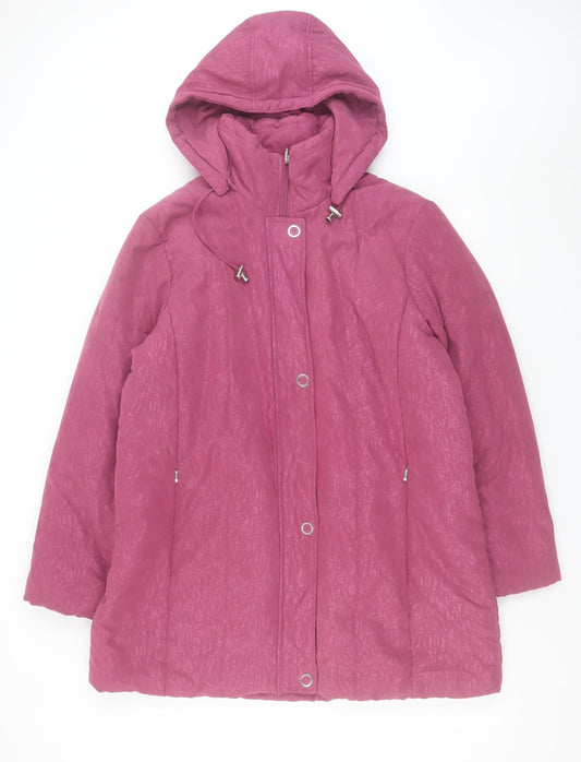 Womens UK Size L Damart Pink Puffer Jacket