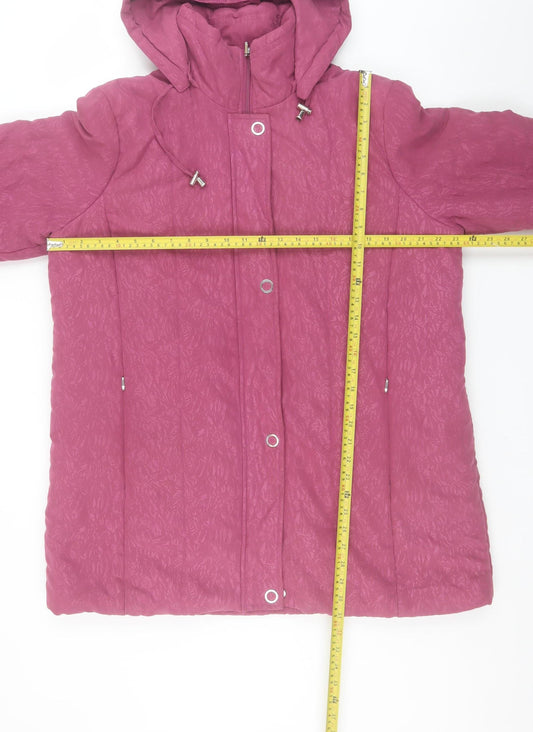 Womens UK Size L Damart Pink Puffer Jacket