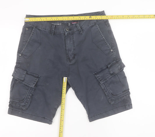 Mens UK Size 29 ET9 Regular Fit Cargo Shorts