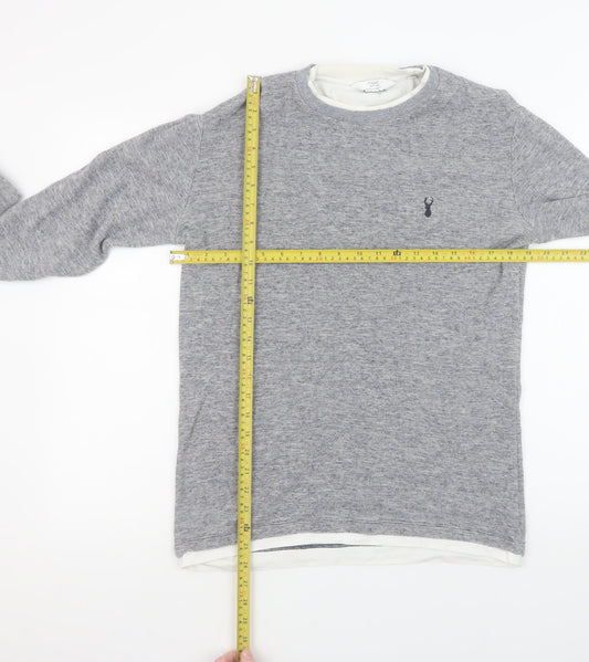 Mens UK Size M NEXT Grey Pullover Sweatshirt