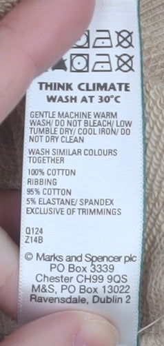 Womens UK Size XL Marks and Spencer Beige Basic Jacket
