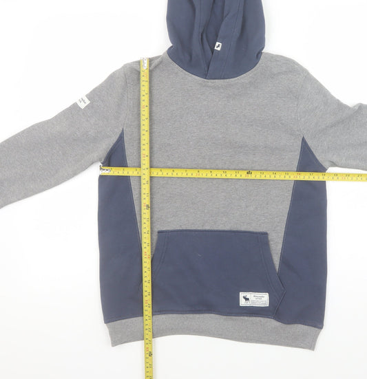 Boys UK Size 13-14 Years abercrombie kids Grey Pullover Hoodie