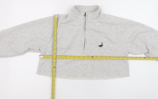 Womens UK Size S G&G Grey Pullover Sweatshirt