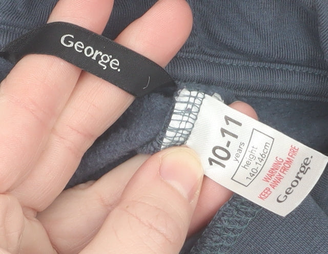Boys UK Size 10-11 Years George Blue Pullover Hoodie