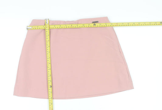 Missguided Women Pink Short Stretch Pencil Skirt Size M