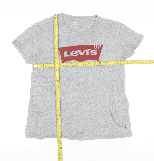 Womens UK Size S Levi's Grey Basic T-Shirt