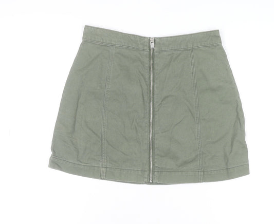 Womens UK Size 10 H&M Straight & Pencil Twill Skirt