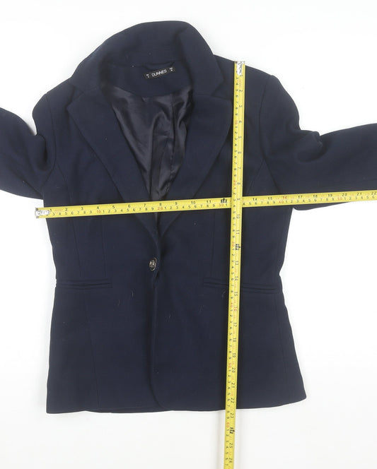Womens UK Size 10 Dunnes Stores Regular Blue Blazer
