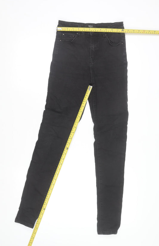 Womens UK Size 10 Diesel Regular Fit Skinny Black Jeans