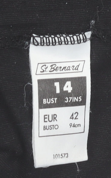 Womens UK Size 14 St. Bernard Black Pullover Jumper