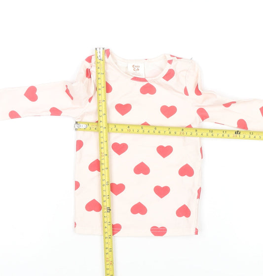 Girls UK Size 3 Years Cozy Cub Ivory Basic T-Shirt