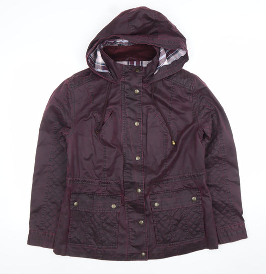 Womens UK Size 14 Marks and Spencer Purple Parka Coat