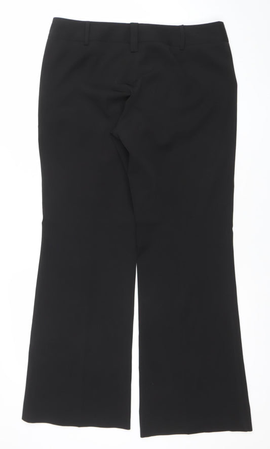 Womens UK Size 14 Dorothy Perkins Regular Fit Dress Pants Black Trousers