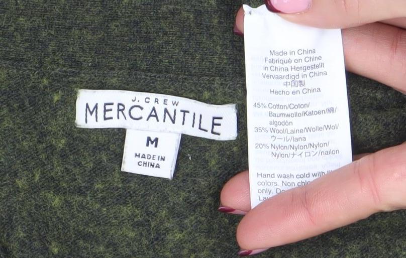 Womens UK Size M J.Crew Mercantile Green Cardigan Jumper