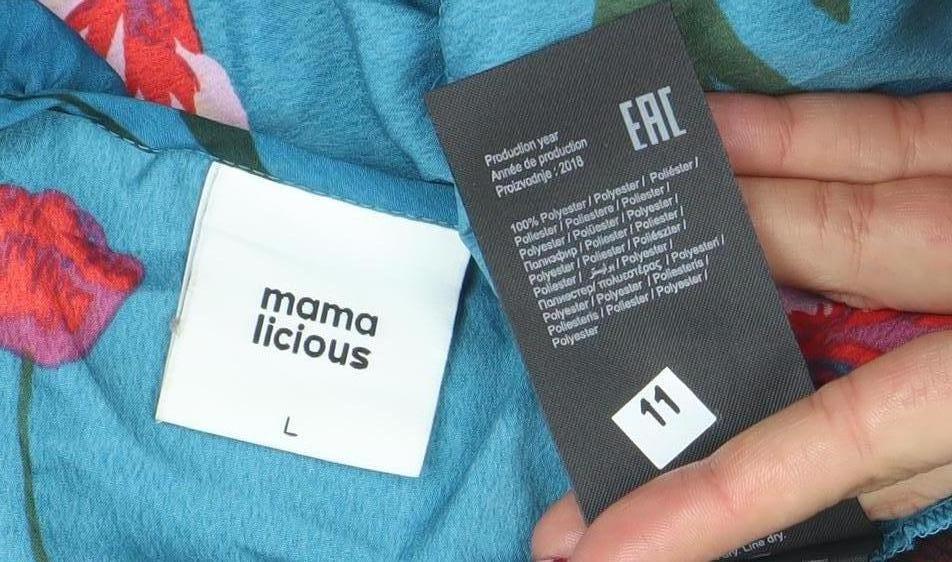 Womens UK Size L mama licious A-Line Dress
