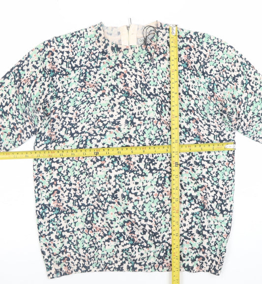 Womens UK Size S Oasis Multicoloured Basic Blouse