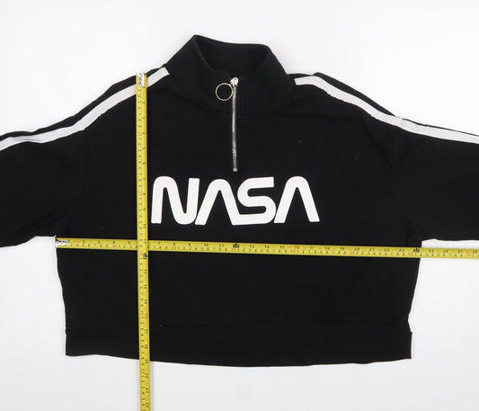 Womens UK Size L H&M Black Pullover Sweatshirt