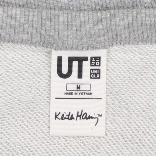 Mens UK Size M Uniqlo Grey Pullover Sweatshirt