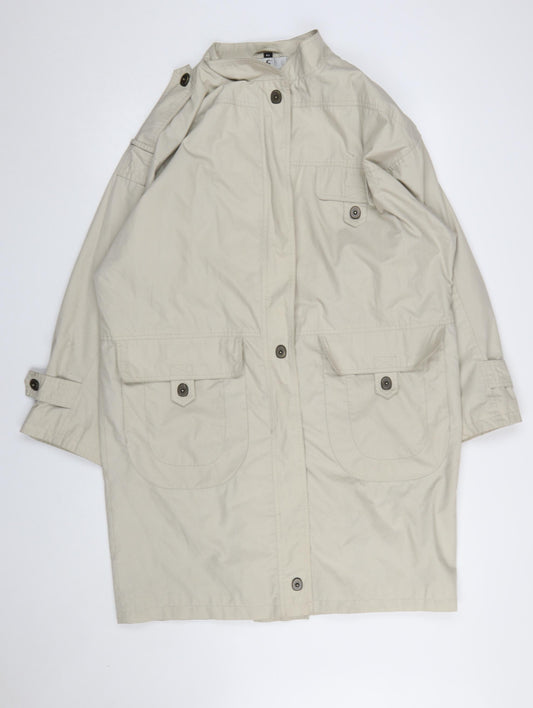 Womens UK Size 14 House of Fraser Beige Overcoat