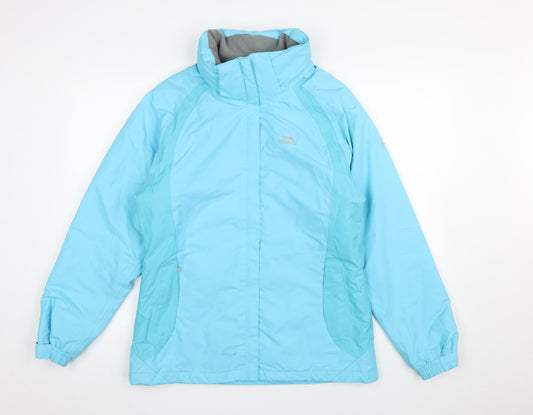 Womens UK Size M Trespass Blue Puffer Jacket