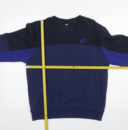 Mens UK Size S Nike Blue Pullover Sweatshirt