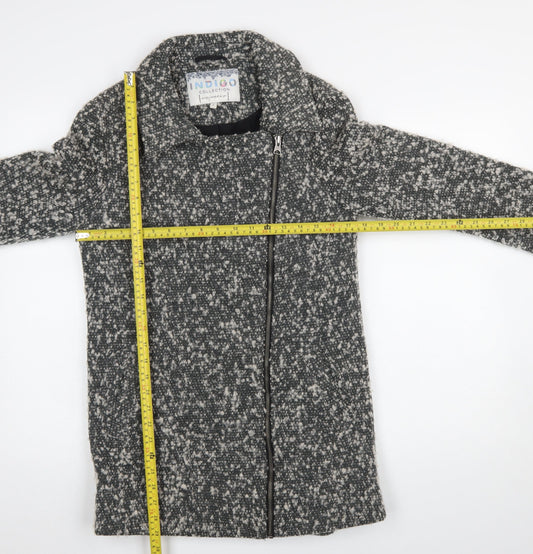 Womens UK Size 8 Marks and Spencer Grey Overcoat