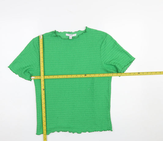 Womens UK Size 14 NEXT Green Basic T-Shirt