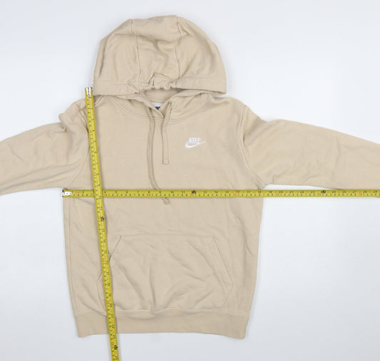 Womens UK Size XS Nike Beige Pullover Hoodie