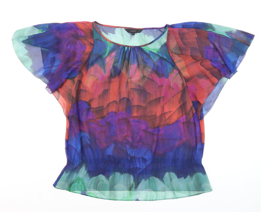 Womens UK Size 12 Coast Multicoloured Tunic Blouse