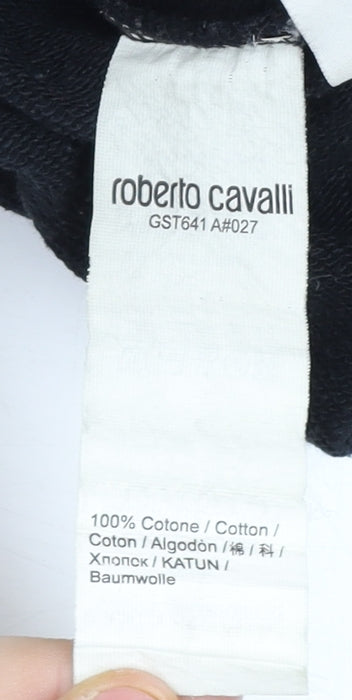 Womens UK Size M Roberto Cavalli Black Pullover Sweatshirt