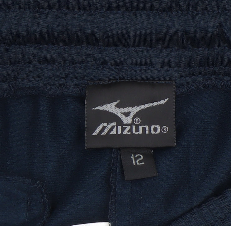 Womens UK Size 12 Mizuno Regular Fit Track Pants Blue Trousers