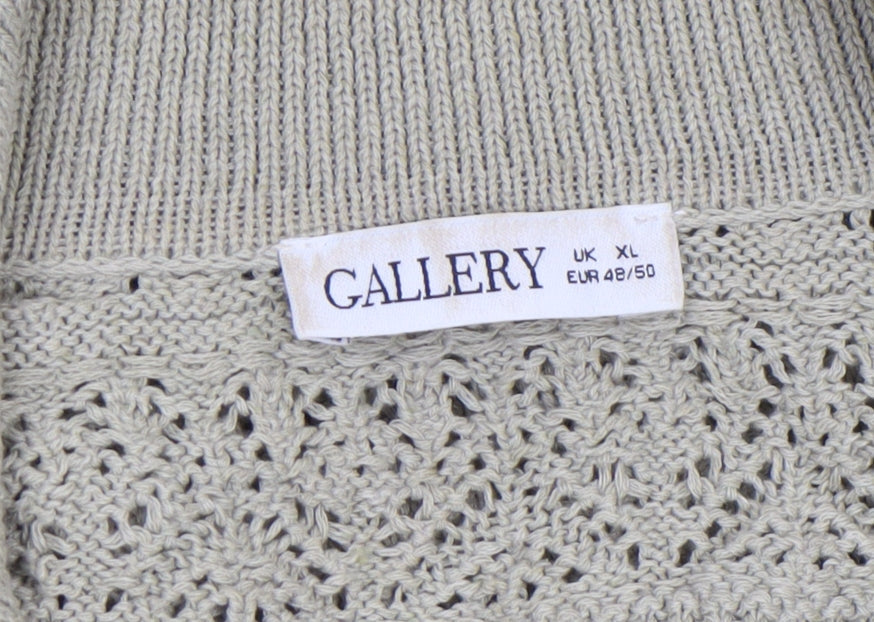 Womens UK Size XL Gallery Beige Pullover Jumper