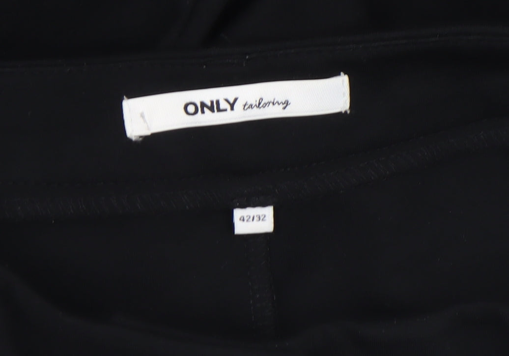 Womens UK Size 14 Only Slim Fit Business Casual Workwear Black Trousers