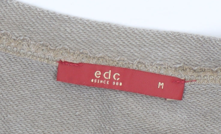 Womens UK Size M EDC Beige Basic T-Shirt