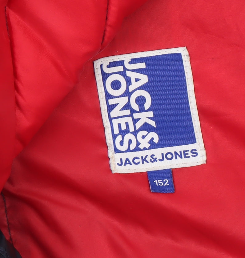 Boys UK Size 12 Years JACK & JONES Blue Puffer Jacket