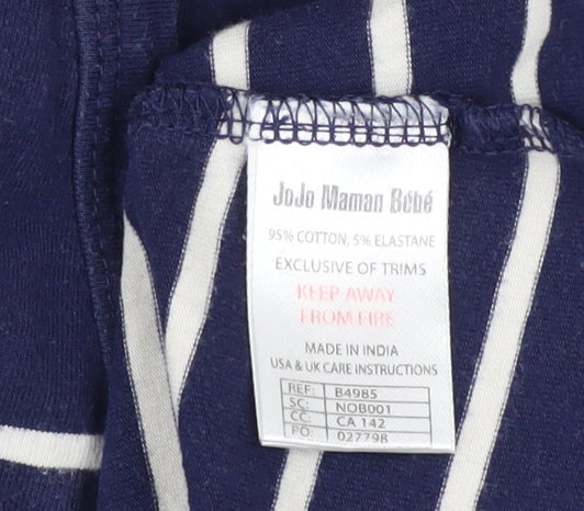 Womens UK Size S JoJo Maman Bébé Blue Basic Button-Up